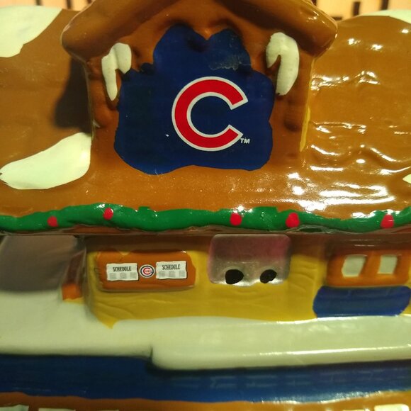 Chicago Cubs Railway Christmas Village 2012 Forever Collectibles MLB Decor - Picture 5 of 8